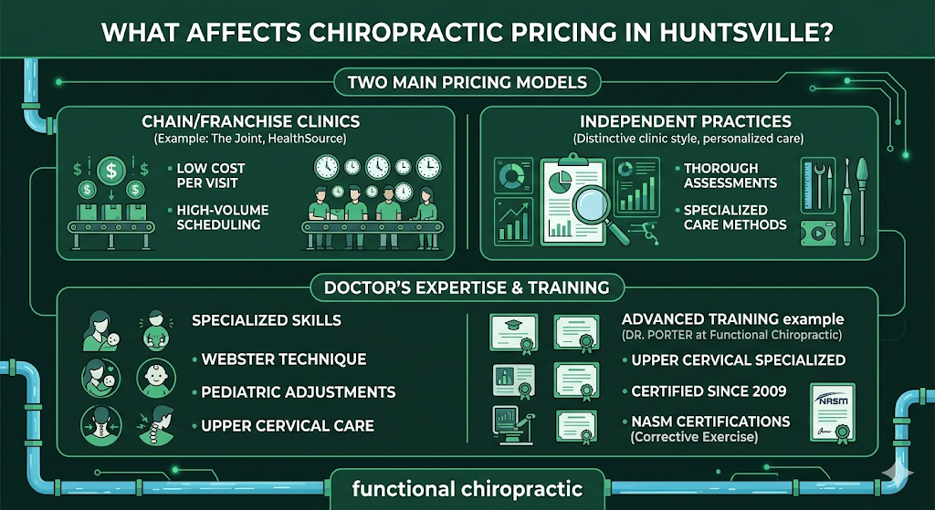 What Affects Chiropractic Pricing in Huntsville?